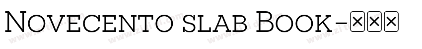 Novecento slab Book字体转换